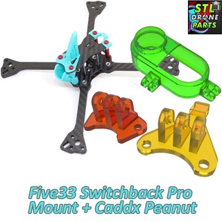 five33 switchback pro caddx peanut mount flyfive sfg lite longback 3d print model - Mito3D