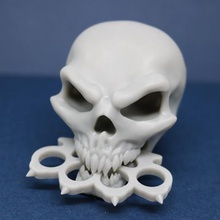 beş parmak ölüm yumruk kafatası sanat knuckles pirinç serin ffdp 3d print model - Mito3D
