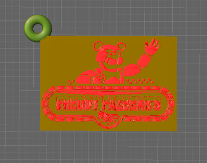 geceler Freddy'nin anahtarlık Sanat 3d print model - Mito3D