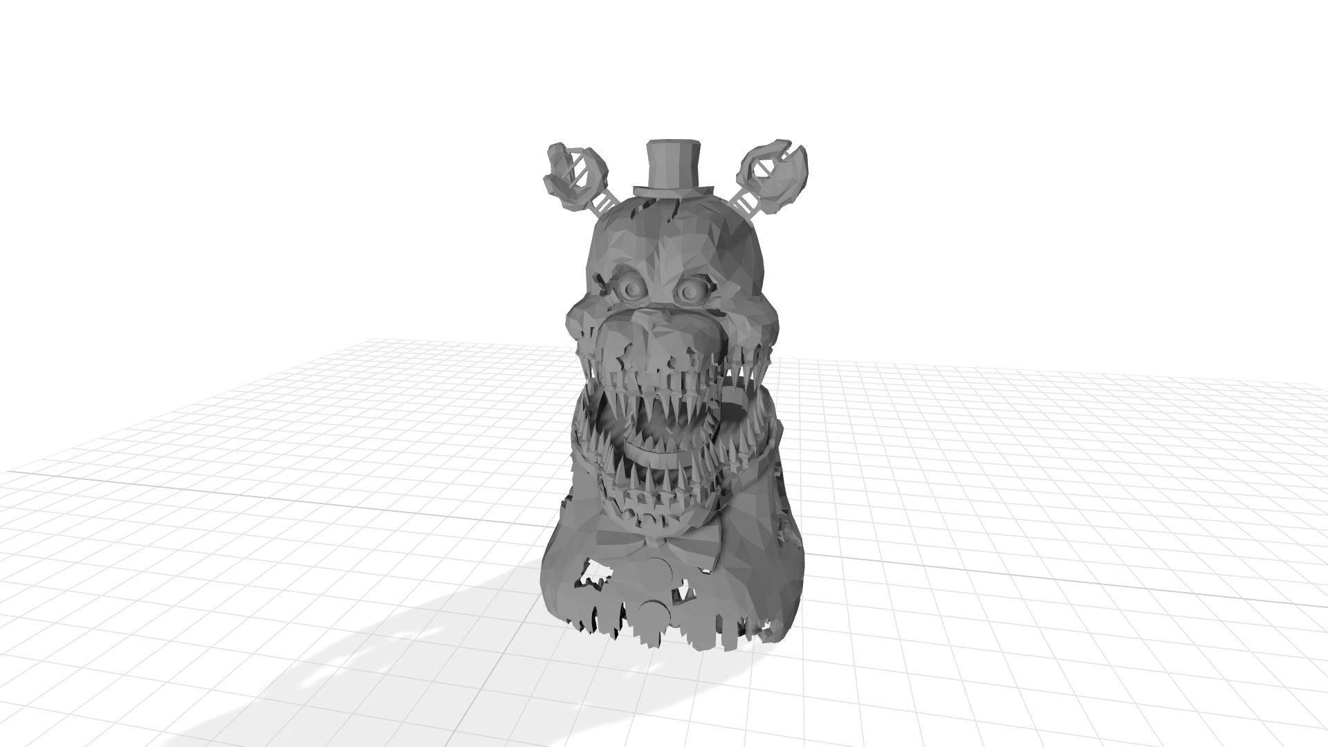 five nights freddy's nightmare freddy withered bust fnaf fna fivenightatfreddy fivenightatfreddy's bonnie foxy chica horror halloween helpy mangie cosplay collection cult nigh 3D print model - Mito3D
