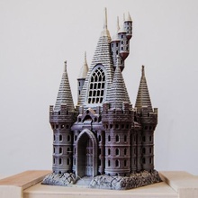 cinco de la torre hall game poly low empires age brick wall house knight war battle emperor middle-age nosupport onepart toy disney palace medieval fortress castle 3d print model - Mito3D
