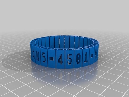 fixed customized bracelets jewelry 3d print model - Mito3D