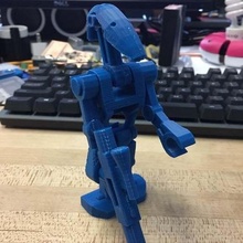 fijo batalla droide desintegrador juego modelo robots 3d print model - Mito3D