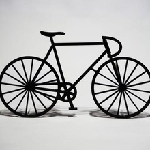 fixie bicicletta Ciclismo mtb strada fisso Ingranaggio traccia ciclista ruote silhouette 3d print model - Mito3D