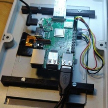 fixing bars raspberry pi 7 inch lcd display mount computer 3d print model - Mito3D