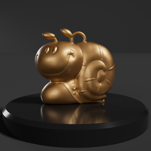 fj 00015 necklace pendant cartoon animal cute snail art earrings 3d print model - Mito3D