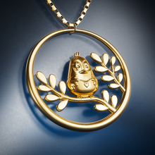 fj 0040 jewelry pendant earrings keychain cute art cartoon bird animal fashion necklase 3d print model - Mito3D