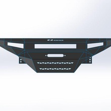 fj incrociatore paraurti 2 attrezzo toyota metallo fuoristrada Bull bar personalizzato bumero 3d print model - Mito3D