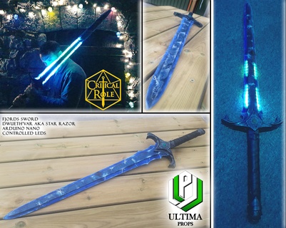 fjord star razor dwueth'var critical role mighty nein campaign two jester molly caduceus sword cosplay 3d print model - Mito3D