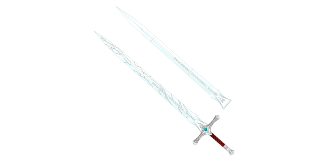 fjord sword dwueth var aka star razor cc3d critical role vox machina mighty nein bells hells falchion 3d print model - Mito3D