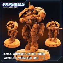 fkmsa advance battle droid armored vanguard unit game 3d print model - Mito3D