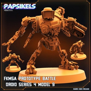 fkmsa prototype battle droid series 4 model 9 robot mecha mech 3d print model - Mito3D