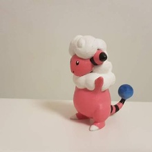 flaaffy Pokemon elettrico rosa pecore 3d print model - Mito3D