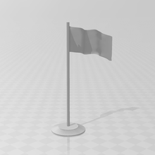 drapeau pôle supporter bureau Bureau Etats Unis norme bannière rpg table terrain paysage marteau guerre 40k fantaisie soutenir 3d print model - Mito3D