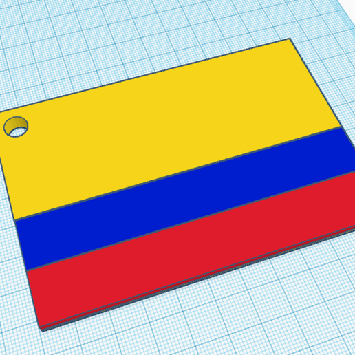 flag colombia 3D print model - Mito3D