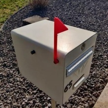 bandeira de caixa correio a casa mail carteiro indicador 3d print model - Mito3D