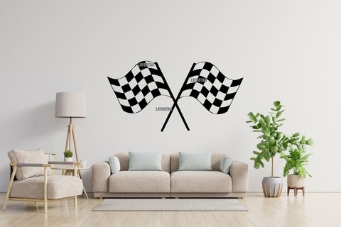 flags race sport arrival decoration Home flag rally rucogby cas baseball bat love passion ball wall table poster 3d print model - Mito3D