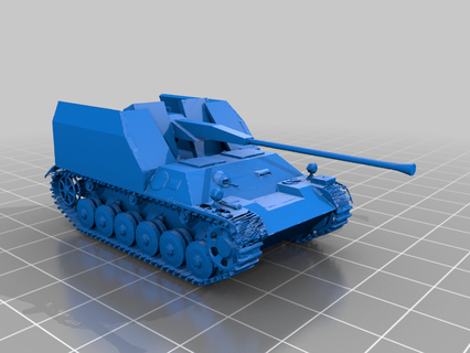 char anti aérien iii iv 50mm flak 41 Panzer sg Obliger 3d impression 3d print model - Mito3D
