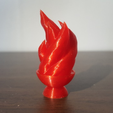 de la llama varios art brasero fdm fff fuego ningún apoyo supportless 3D print model - Mito3D