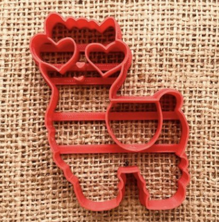 chama camelo Óculos biscoito cortador cortadores biscoitos 3d print model - Mito3D