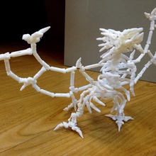 a chama do dragão jogo construção toys red modiochallenge meshmixer makeredchallenge engineeringproject designproject creature creation artproject 123d 3d print model - Mito3D