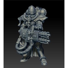 flame thrower lady war game warhammer40k 3d print model - Mito3D