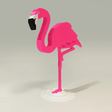 flamenco a arte animais flamengo flamingo decoração 3d print model - Mito3D