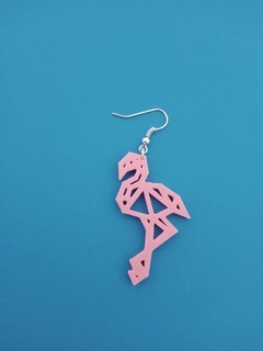 flamenco earrings flamenco flamingo earrings tendrils  3d print model - Mito3D