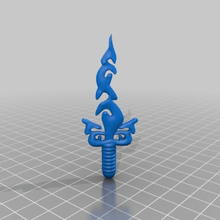 espada flamejante inspirado khmer a arte esculturas 3d print model - Mito3D
