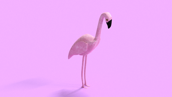 Flamingo 3d Drucken druckbar 3d print model - Mito3D