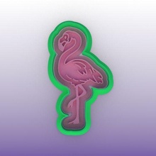 flamingo cookie cutter 3d print model - Mito3D