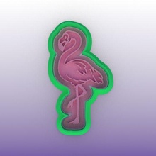 flamingo biscoito cortador 3d print model - Mito3D