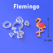 flamingo cookie fondant de corte a casa cortador massa pão 3d print model - Mito3D