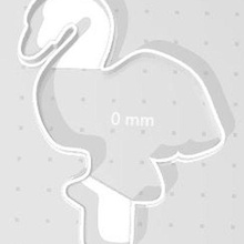 flamingo şekil kesici 3d print model - Mito3D