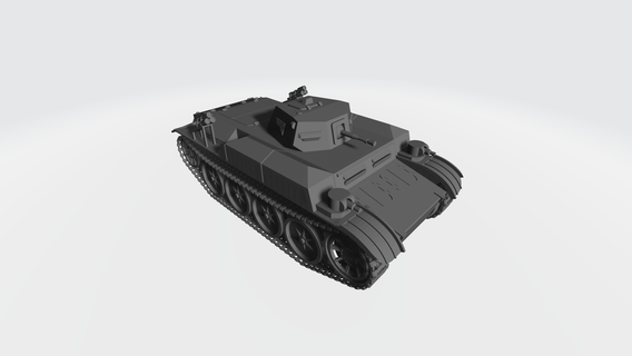 flammpanzer ii sdkfz 122 Game armor world war 2 bolt action german armed forces flamingo 28mm second wargaming vehicle flame 3d print model - Mito3D
