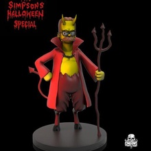 flandre cadılar bayramı özel Sanat Simpson Homer bart oyuncak heykel şekil reçine minyatür 3d print model - Mito3D