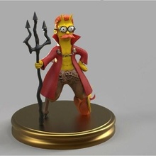 flanders Simpsons diabo estátua 3d print model - Mito3D