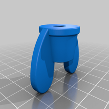 flanged wing nut m6- m8- 3d print model - Mito3D