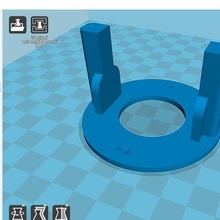 flangia supporto e6b2 motore my68 tool wheel 3d printing 3d print model - Mito3D