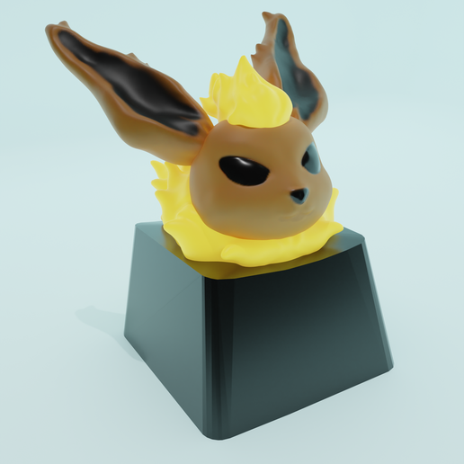 flareon keycap Pokemon vigilia 3D print model - Mito3D