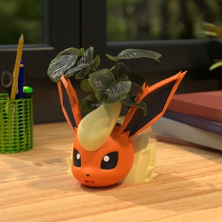flareon pianta vaso Pokemon Pikachu glaceon pokeball giocattolo casa popolare eevee stampa leafeon cane segnalibro gadget vaporeon umbreon Sylveon miniatura espeon 3d print model - Mito3D
