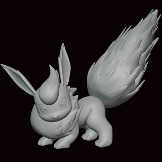 Flareon Pokémon Zahl Statue Videospiel Videospiele Miniatur Skulptur Fan Art Figur Kanto go 3d print model - Mito3D