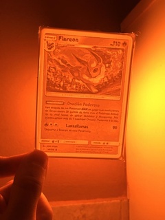 flareon Pokémon tcg litofano jogos eevee negociação cartão anime conduziu luminária Função 3d print model - Mito3D