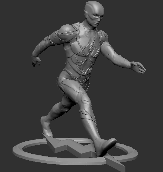 flash justice league ezra figure 3D print model - Mito3D