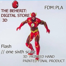 flash art flash digital3d print3d figures game character ender3 statue dc comics