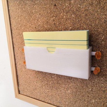flash card holder thumbtack-able home containers revision pin falsh cork board 3d print model - Mito3D