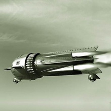 flash gordon cohete cómic varios de la decoración libro historietas 3d print model - Mito3D