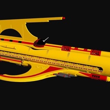 flash gordon war rocket ajax 3d print model - Mito3D