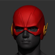 flash casco ss5 art mask justice league game toy cosplay dc marvel comic ironman captain hero superhero batman superman accessories 3d print model - Mito3D