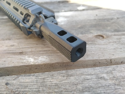 flash hider 14mm clockwise airsoft rifle m4 ak47 gun accessories part 3d print model - Mito3D